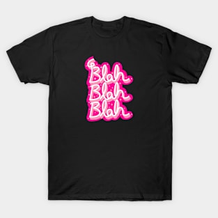 Blah Blah Blah Text Design T-Shirt